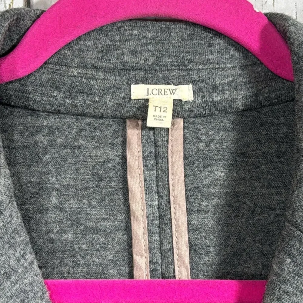 J.Crew Wool Blazer Jacket Gray Double Breasted Classic Workwear Minimalist - Picture 6 of 16